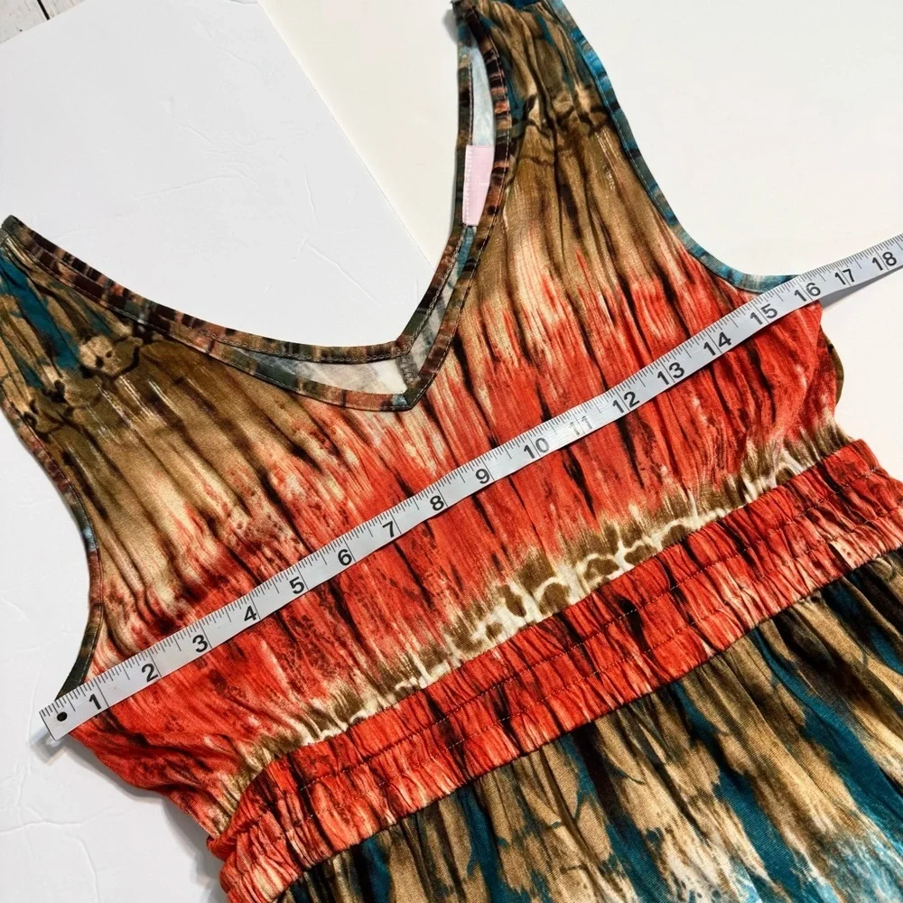 Romeo & Juliet Couture Elegant Multicolor Maxi Dress Medium - Picture 6 of 8